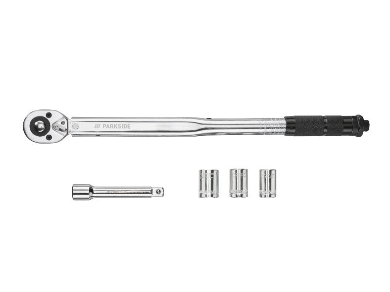 PARKSIDE Drehmomentschlüssel mit Verlängerung und drei Nüssen