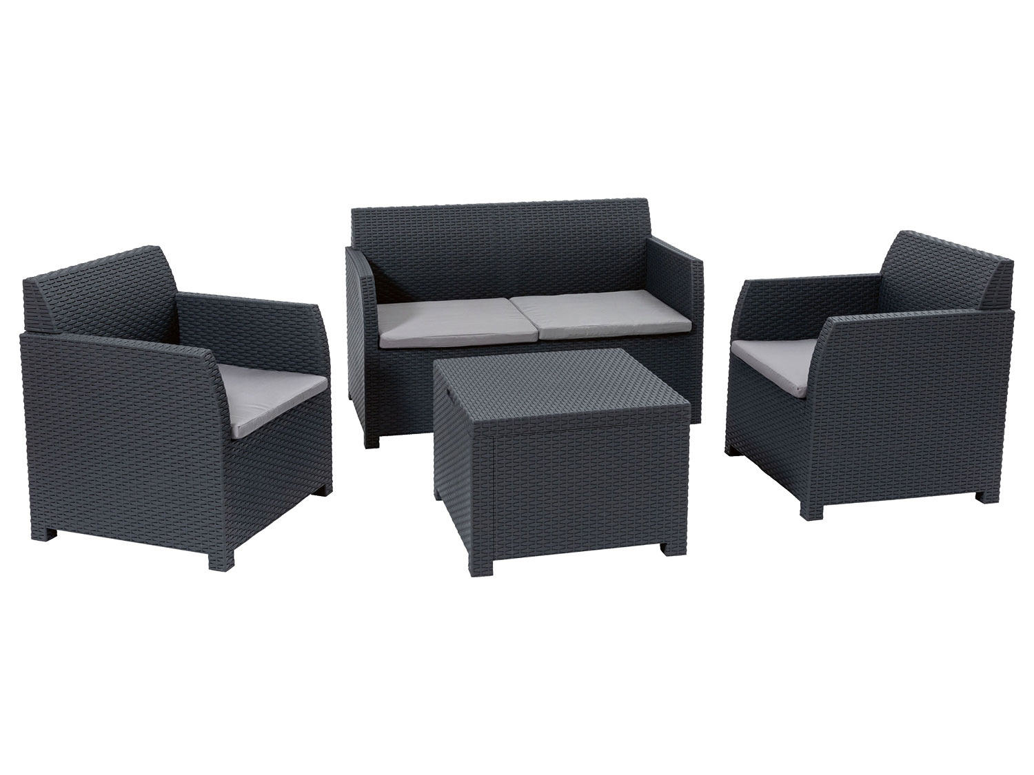 Lounge-Set, LIVARNO in Rattan-Optik, gr… home 4-teilig,