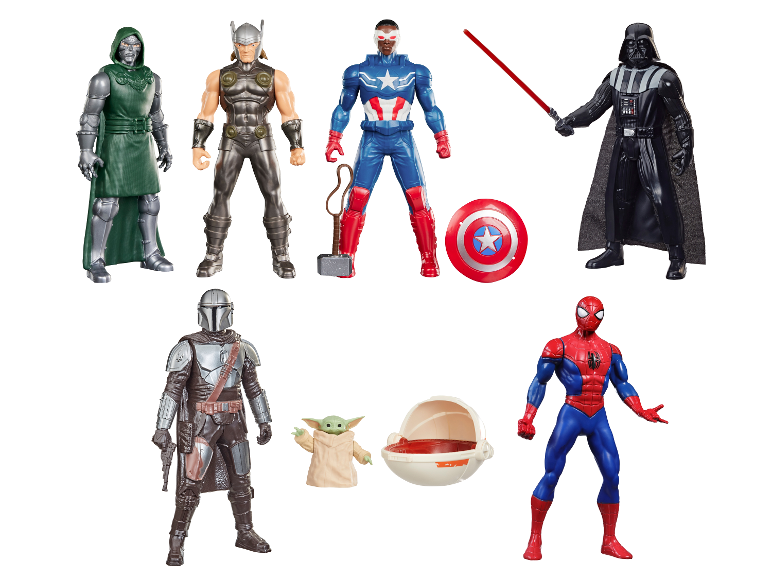Avengers und Star Wars Spielfiguren von Hasbro.