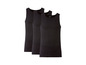 Drei schwarze Tanktops von Livergy.