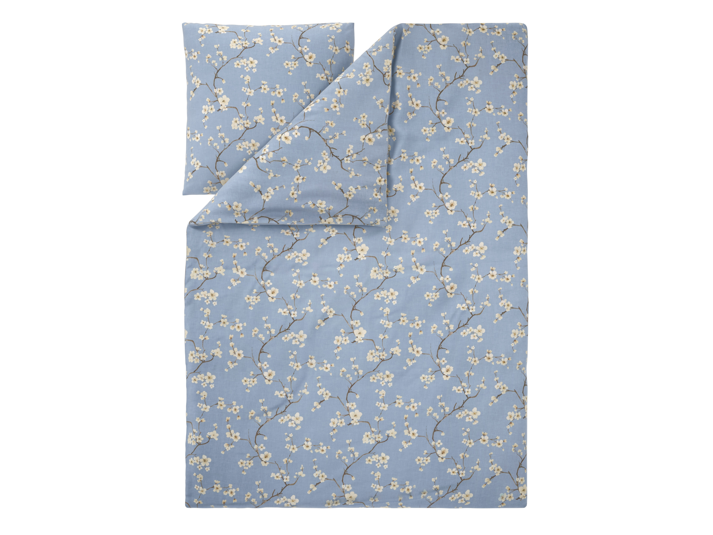 LIVARNO® Mikrofaser-Satin-Bettwäsche, 155 x 220 cm (Blau)