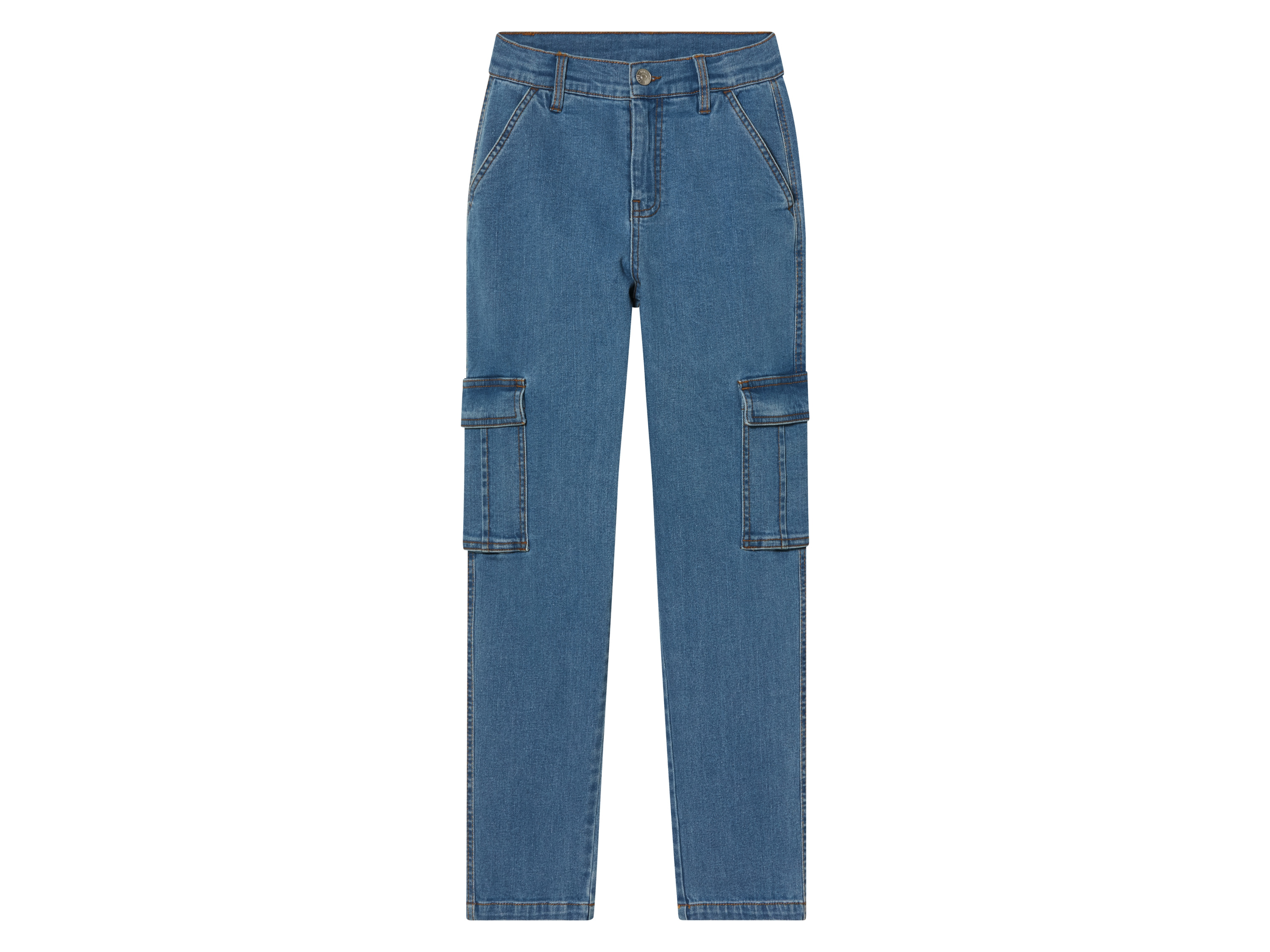 pepperts!® Kinder Jungen Jeans Cargo (Hellblau, 164) | 04335814030254