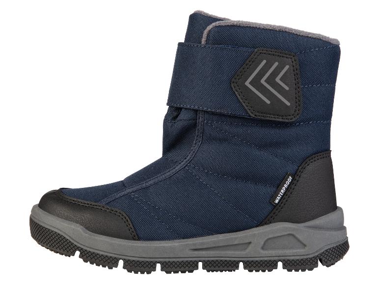 Blaue wasserdichte Winterschuhe mit Schnürsenkeln