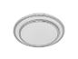 Runde LED-Deckenleuchte mit silbernem Rand
