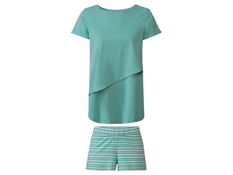 Gehe zu Vollbildansicht: esmara® Damen Stillpyjama, aus reiner Bio-Baumwolle - Bild 9