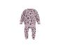 Rosa Kinderpyjama mit Leopardenmuster und Herzmotiven