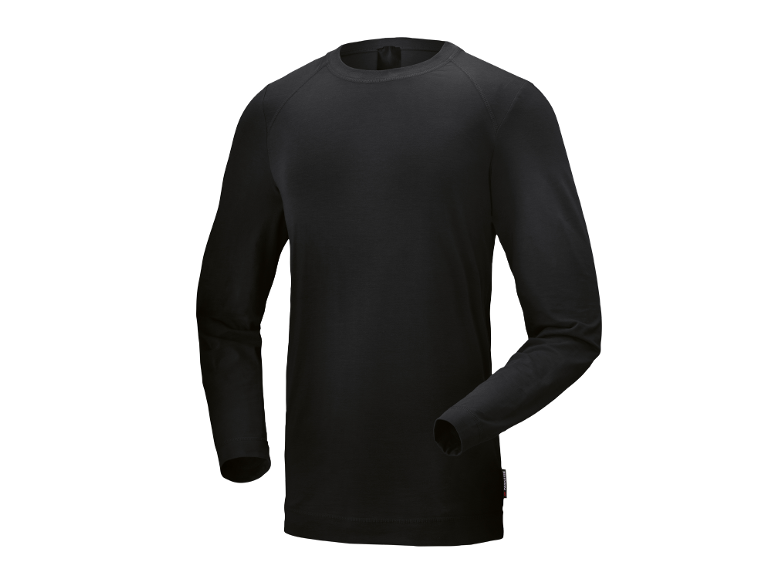 Schwarzes Herren-Langarmshirt