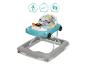 Baby-Lauflernhilfe in Autoform, blau und grau, ab 6 Monaten.