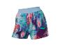 Sportshorts mit Blumenmuster, leuchtende Farben.