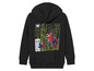 Schwarzer Hoodie mit Spider-Man-Motiv.