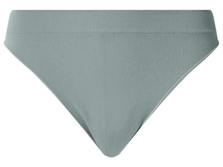Mintgrüne Damen-Bikinihose mit gerippter Textur
