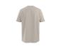 Einfaches beiges Kurzarm-T-Shirt, Rückansicht