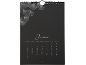 Kalender für Januar 2027 mit Ginkgoblatt-Illustration.