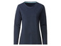 Dunkelblaues Langarmshirt mit Rundhalsausschnitt