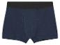 Herren-Boxershorts, dunkelblau, schwarzer Bund.