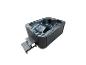HOME DELUXE Outdoor-Whirlpool Black Marble mit Treppe