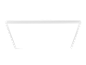 Quadratische LED-Deckenleuchte im modernen Design mit hellem, weißem Licht