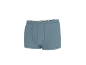 Blaue Herren-Boxershorts mit gestreiftem Bund.