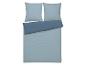 Hellblaues und dunkelblaues Bettwäsche-Set