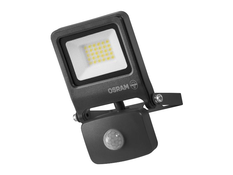 Schwarzer LED-Fluter mit Bewegungssensor