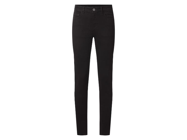 Schwarze High-Waist Damenjeans