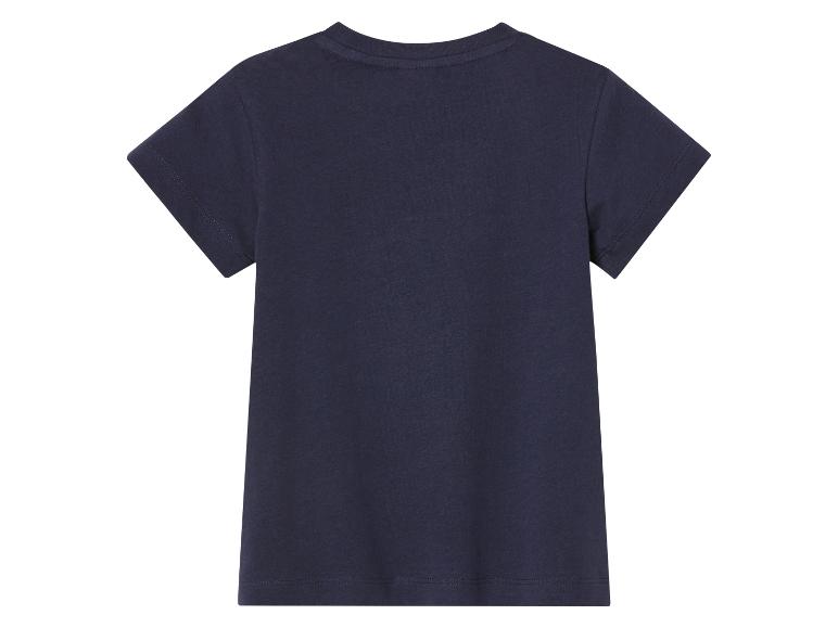 Dunkelblaues Kinder-T-Shirt, Rückseite.