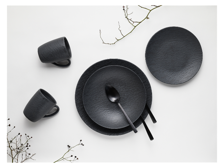 Geschirrset »Schiefer Black«