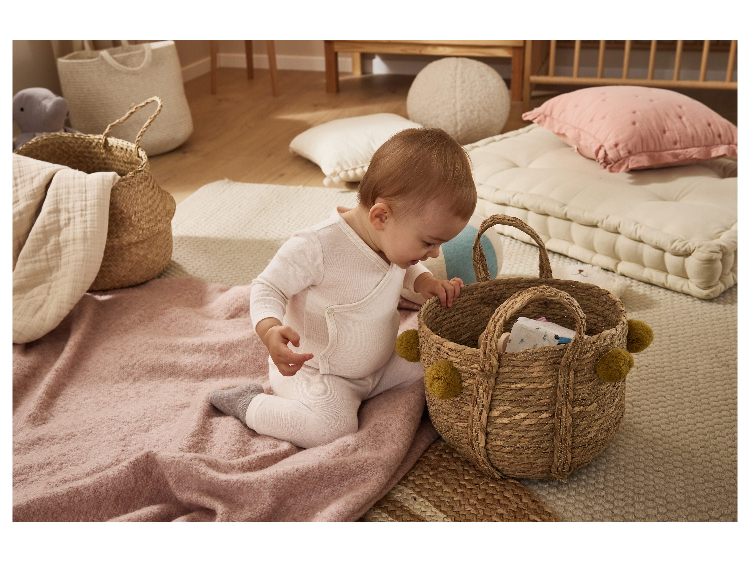 Thumbnail - lupilu® Baby Wickelbody (Beige, 62/68)