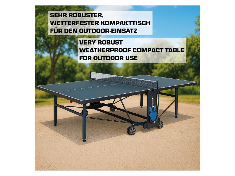 Sehr robuster, wetterfester Kompakttisch für den Outdoor-Einsatz.