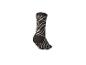 Socke mit schwarz-weißem Zebramuster