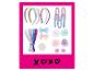 Haar-Accessoire-Set mit Haarreifen, Schleifen, Blumen und Pompons in Pastelltönen, mit Liebesbotschaft.