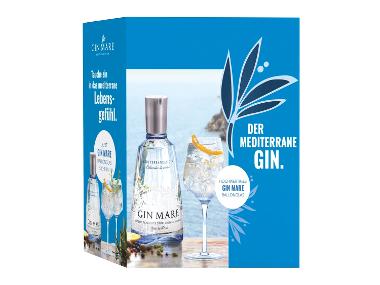 Gin Mare Mediterranean Gin mit Geschenkbox + Glas 42,7% Vol