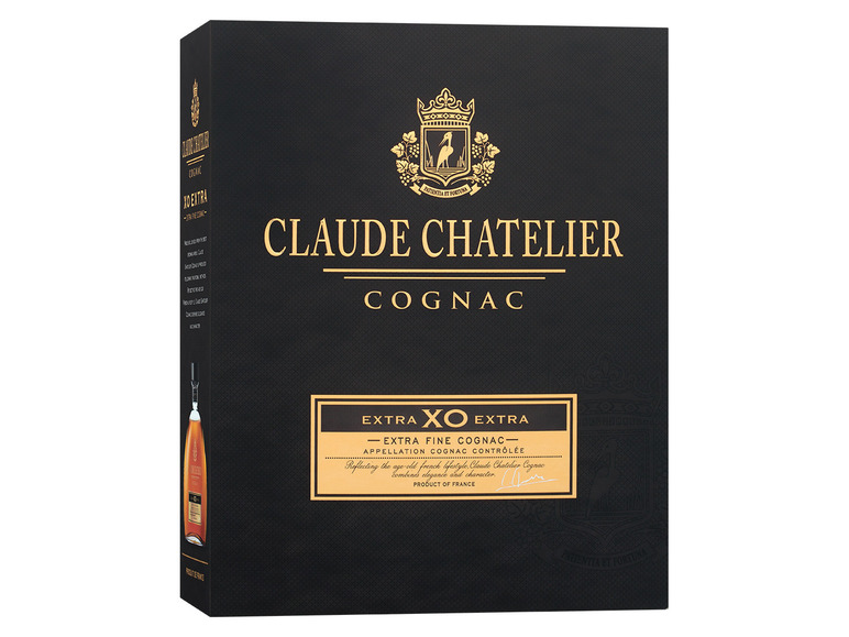 Gehe zu Vollbildansicht: Claude Chatelier XO Cognac 40% Vol - Bild 3