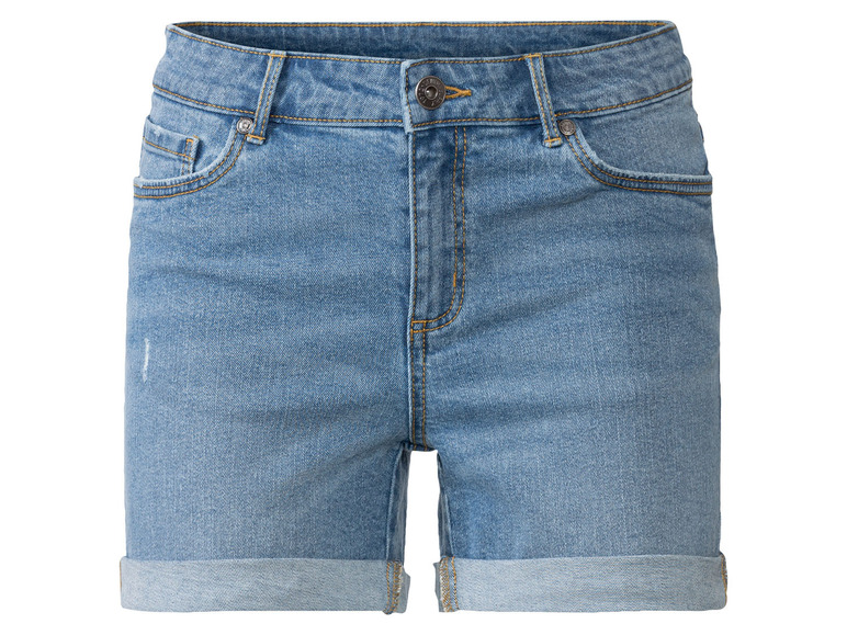 Gehe zu Vollbildansicht: esmara Damen Jeansshorts, normale Leibhöhe, im 5-Pocket-Style - Bild 2
