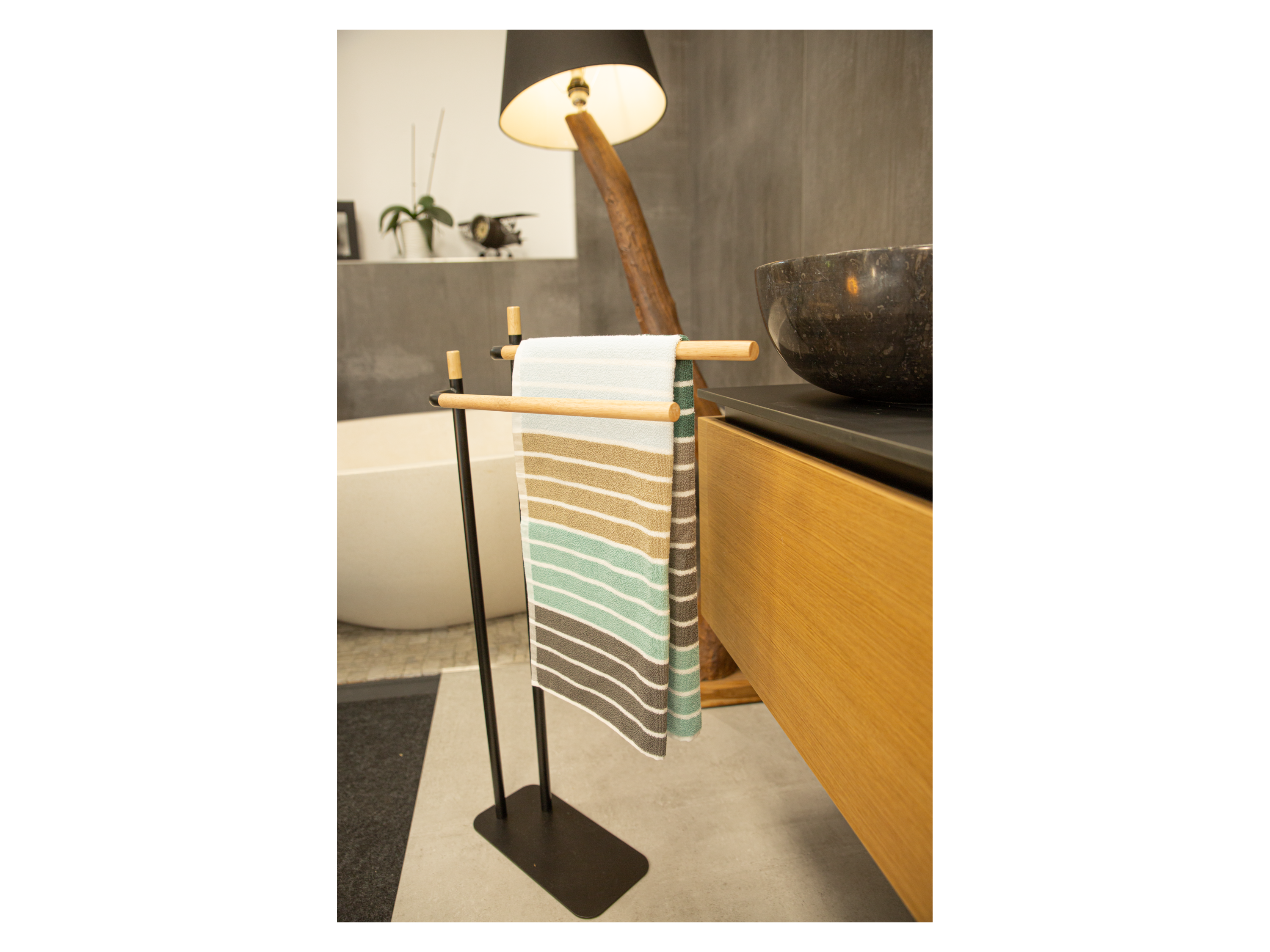 Thumbnail - Ridder Handtuchständer »Albany«, freistehend (schwarz matt)