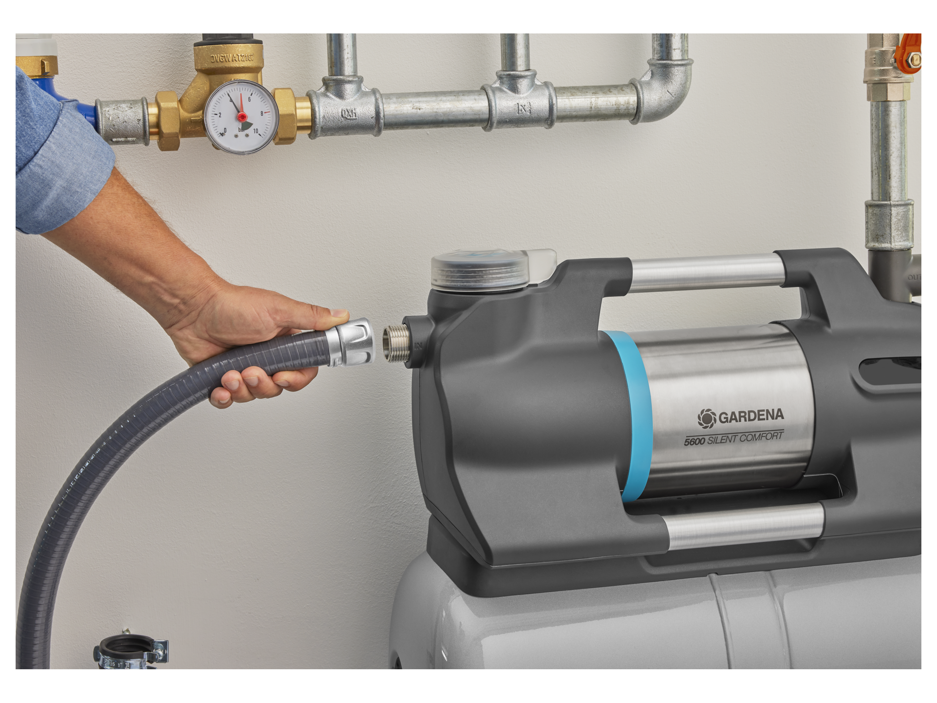 GARDENA Hauswasserwerk »5600 SilentComfort«, mit Power-Boost-Funktion – Bild 3 von 4