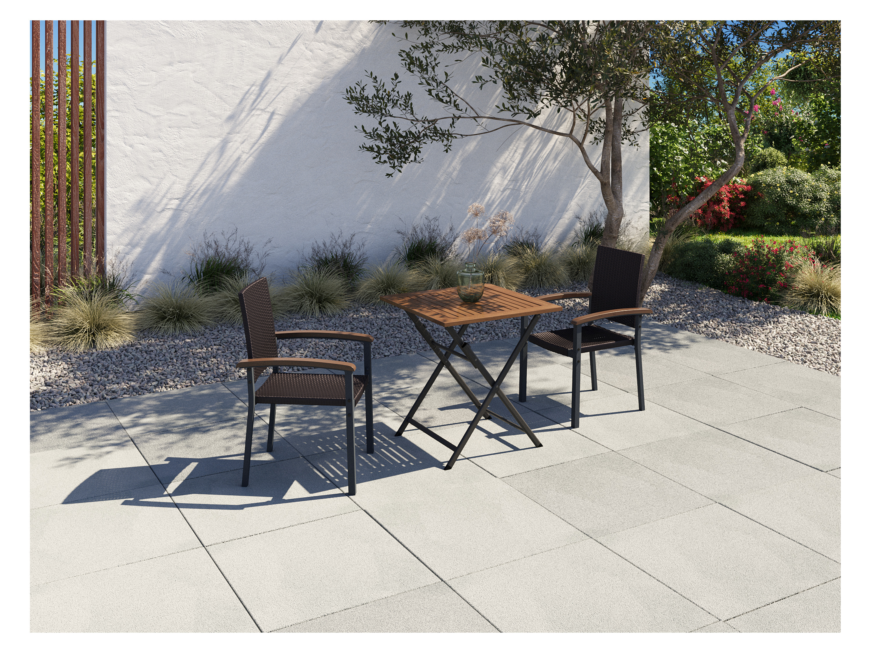 Thumbnail - LIVARNO home Alu-Klapptisch »Valencia«, mit pflegeleichter Holzplatte