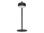 Schwarze Stehlampe mit weißem Licht und Ein-/Ausschalter