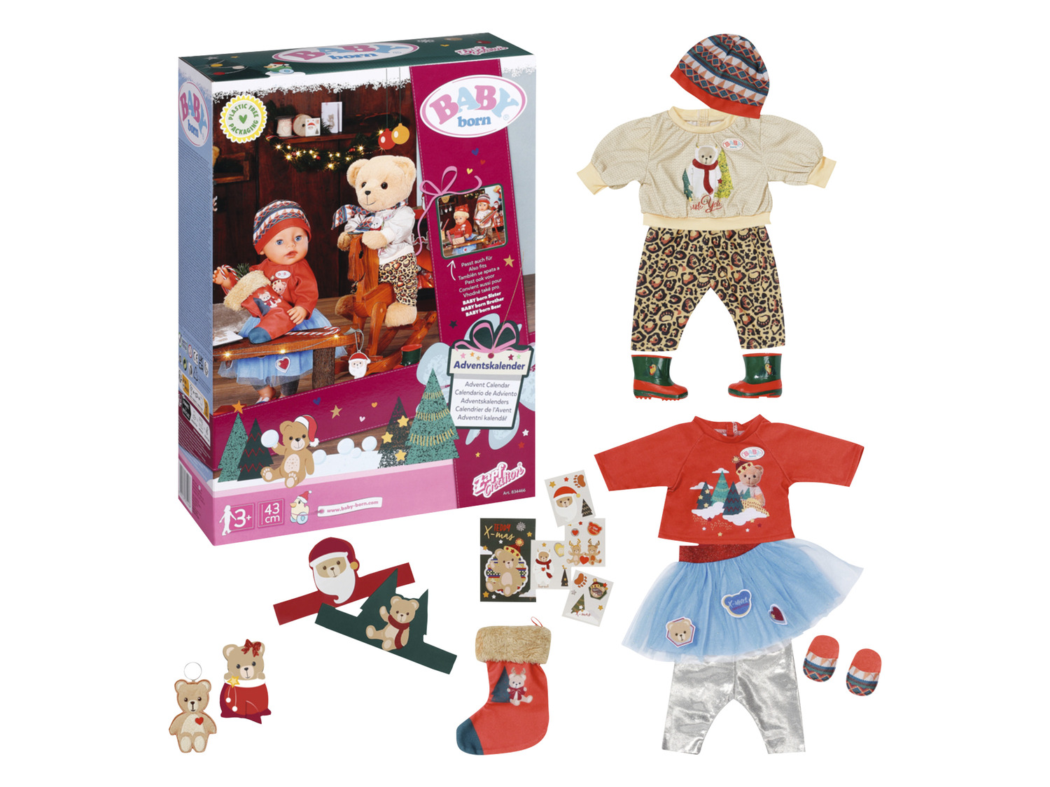 Baby Born Adventskalender mit Kleidungsstücken und Acc…