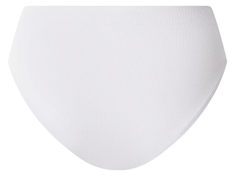 Weißer Damen-Slip mit gerippter Textur