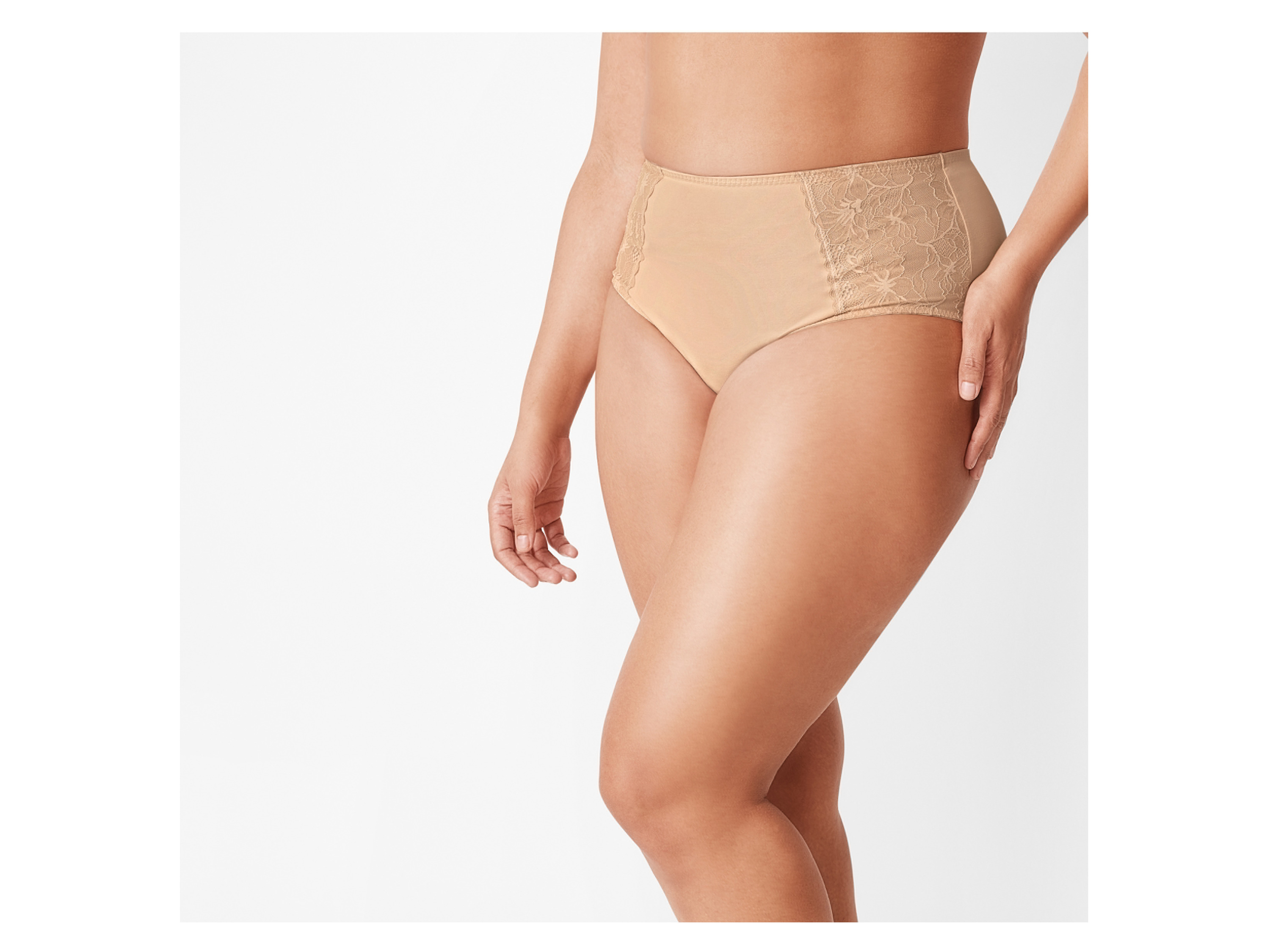 Thumbnail - esmara® Damen Miederslips mit Spitze, 2 Stück (Beige, 3XL(56/58))