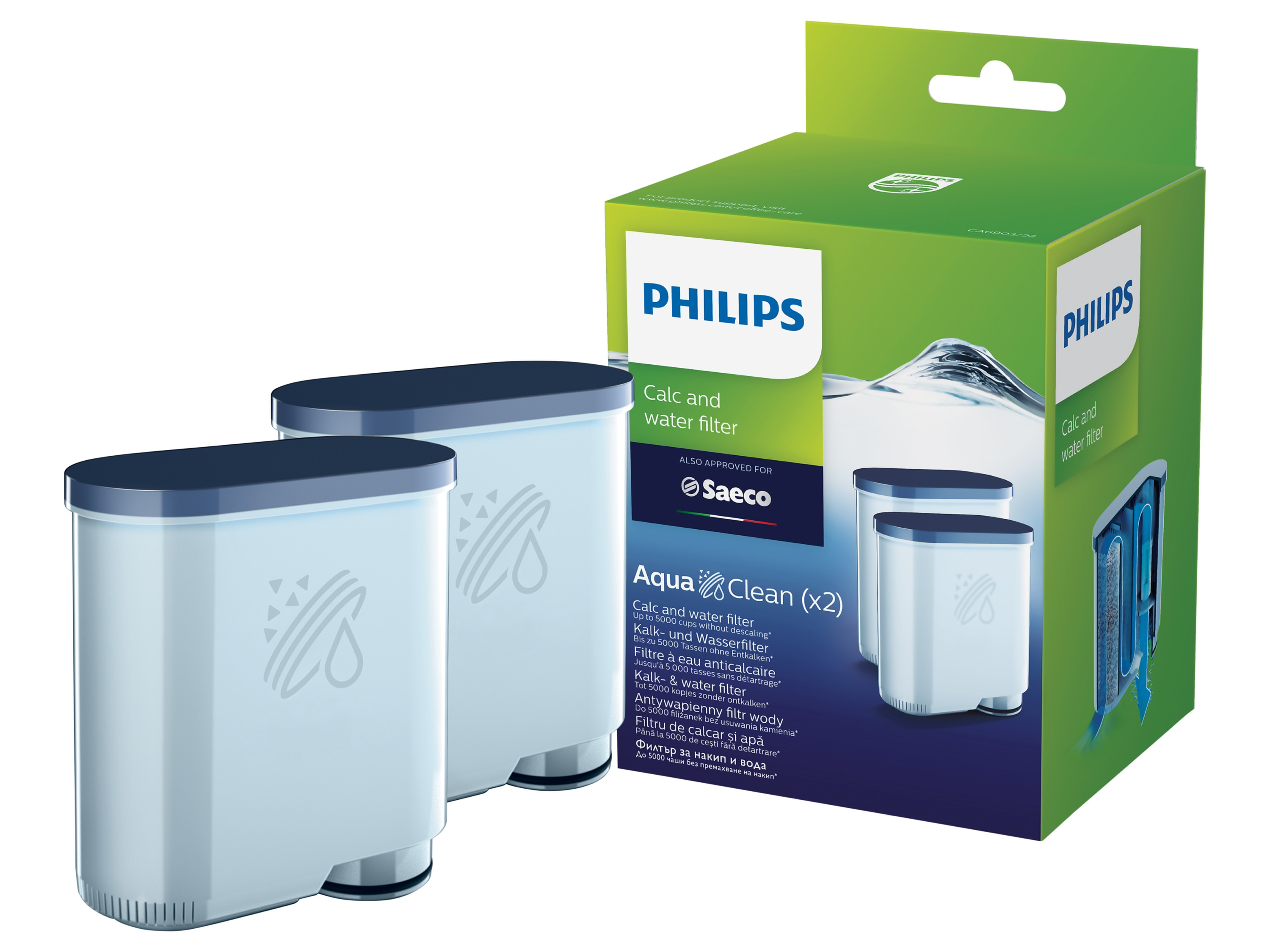 PHILIPS Kalk- und Wasserfilter »CA6903/22«, 2 Stück, leicht zu installieren ""