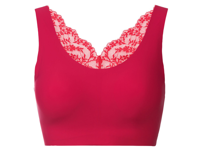 Ein rosa BH mit Spitze