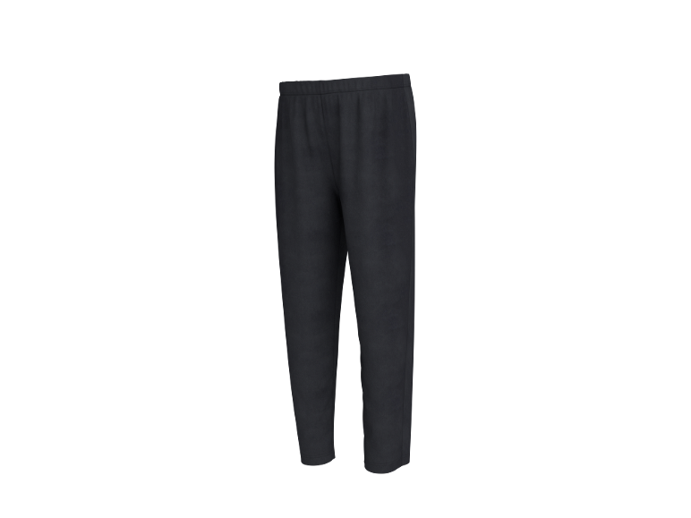 Dunkelgraue Jogginghose mit elastischem Bund.