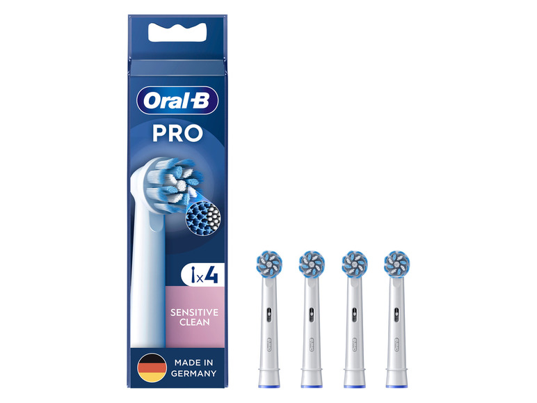 Gehe zu Vollbildansicht: Oral-B Pro Sensitive Clean Aufsteckbürsten, 4 Stück - Bild 1