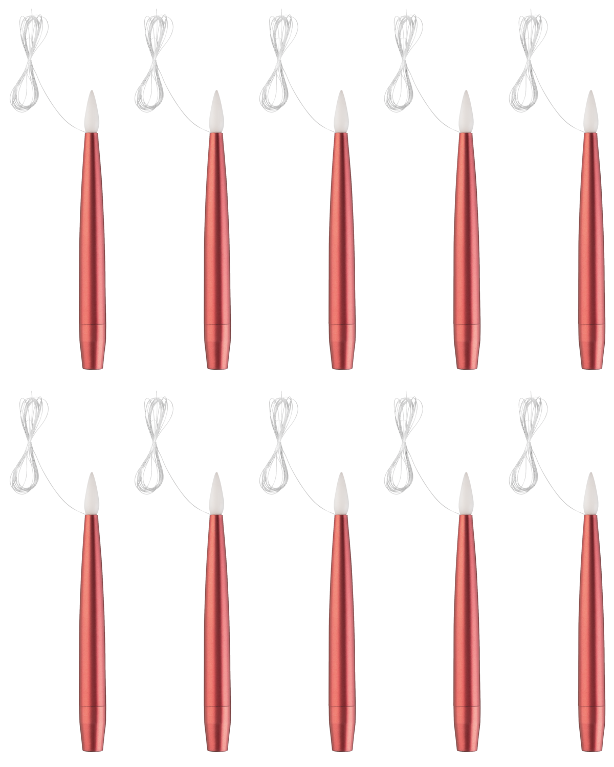 Thumbnail - LIVARNO home Christbaumkerzen hängend LED, mit Fernbedienung (Rot)