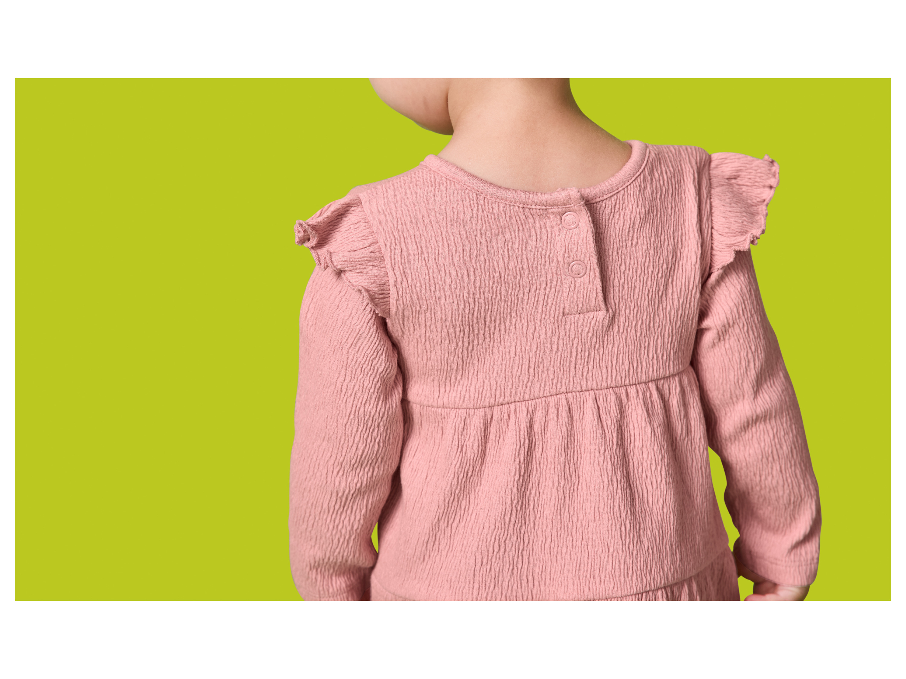 Thumbnail - lupilu® Baby Mädchen Kleid langarm (rosa, 62/68)