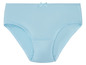 Hellblaue Unterhose mit Schleife.