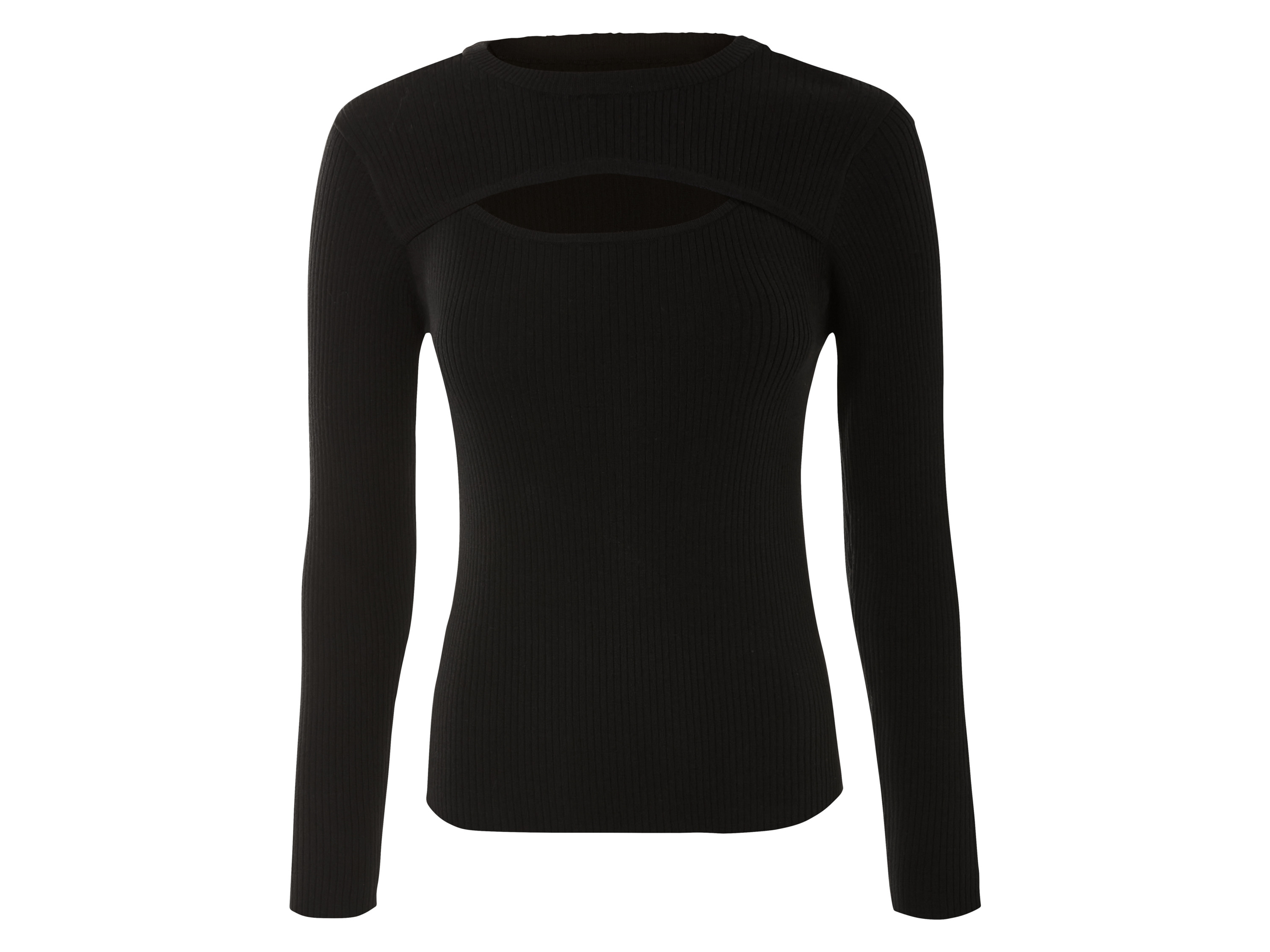 esmara® Damen Pullover Cut Outs (Schwarz, XS(32/34))““ | schwarz