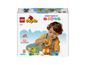 LEGO Duplo Box mit Bienenstock, Blumen, LKW und Figuren.